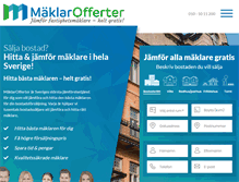 Tablet Screenshot of maklarofferter.se